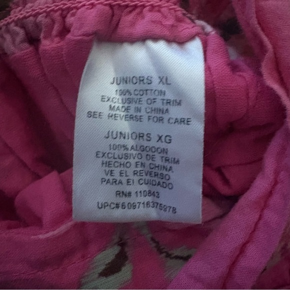 Vintage Y2K Pink Floral LEI Mini Skirt Size XL - Picture 3 of 6